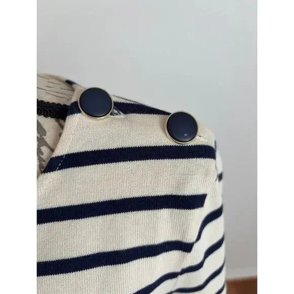 B45 Sezane Colette Mariniere Striped Top Women XS Parisian Chic Old Money French - Picture 5 of 9